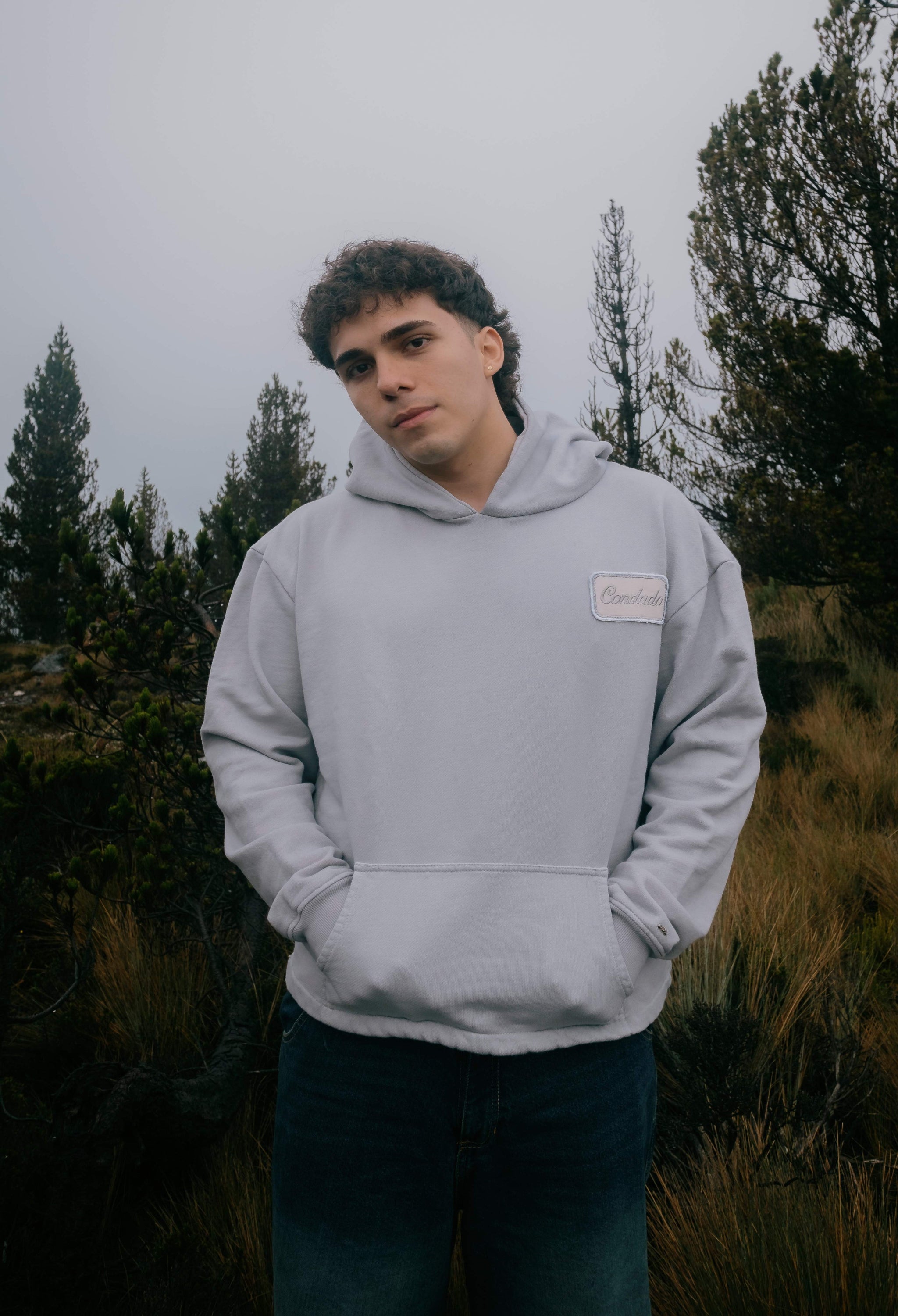 Hoodie Cropped | Soft Gray