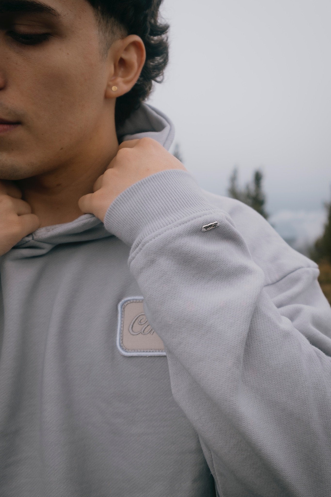 Hoodie Cropped | Soft Gray